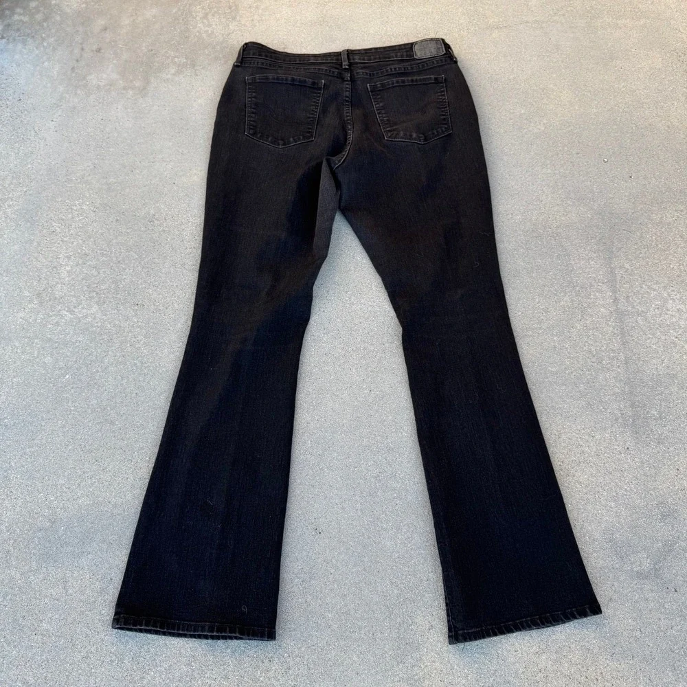 Signature by Levi‎ Strauss Women Mid Rise Bootcut Jeans Black Stretch Denim